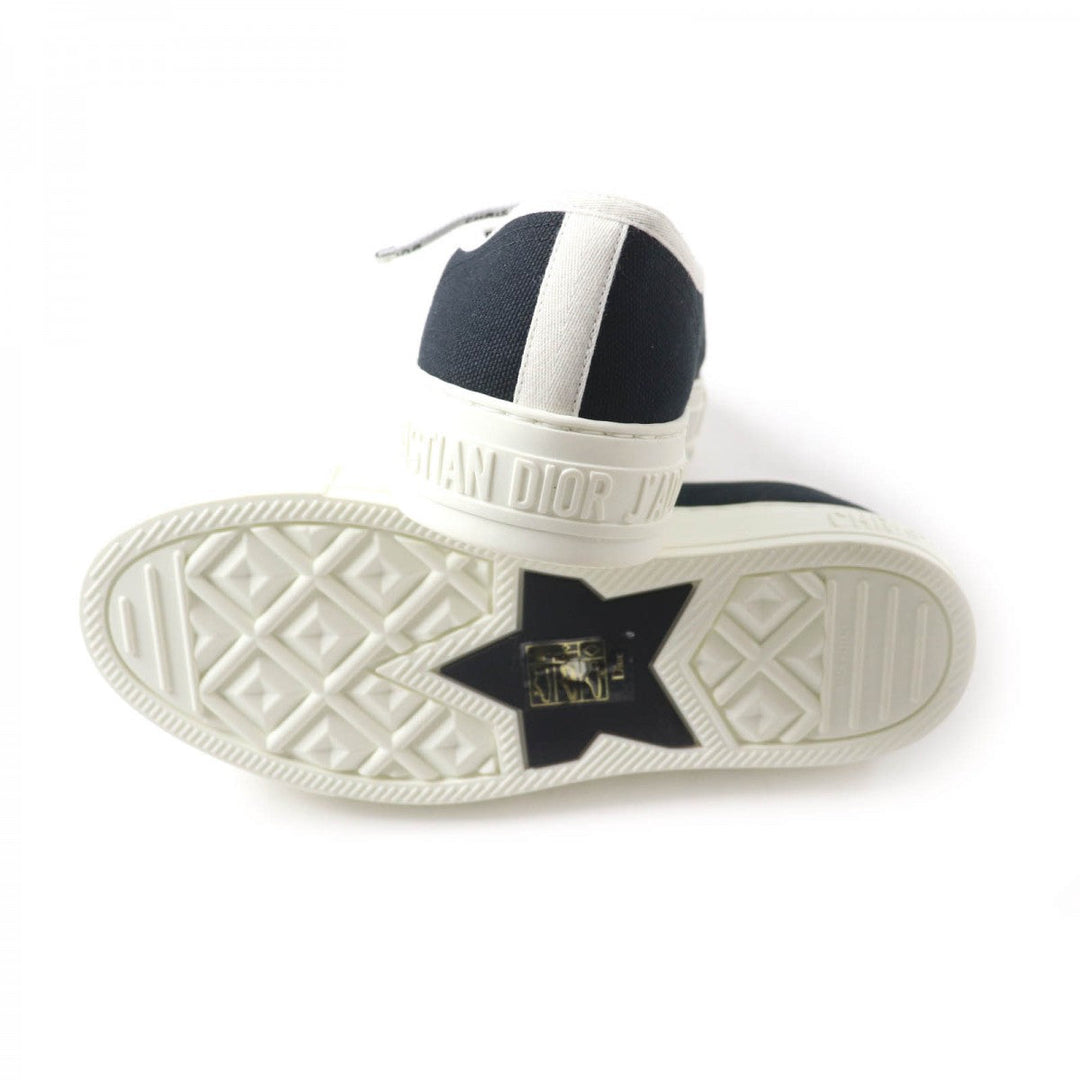 Christian Dior Low cut sneakers Main: Canvas Black White WALKIN DIOR Women 36 Used Authentic
