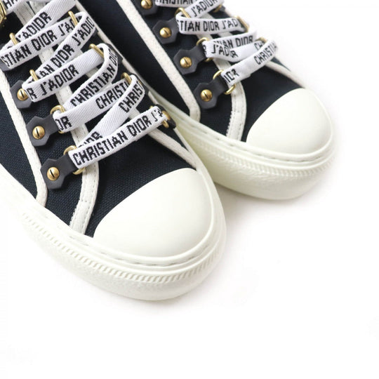 Christian Dior Low cut sneakers Main: Canvas Black White WALKIN DIOR Women 36 Used Authentic