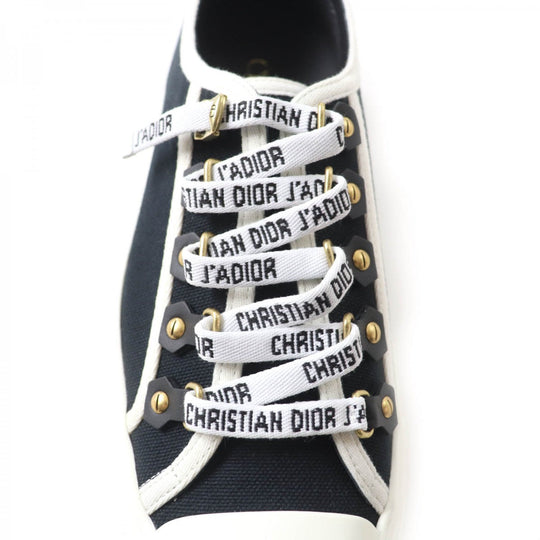 Christian Dior Low cut sneakers Main: Canvas Black White WALKIN DIOR Women 36 Used Authentic