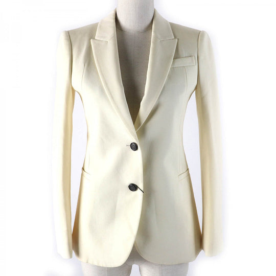 GUCCI tailored jacket 386910 wool Ivory 38