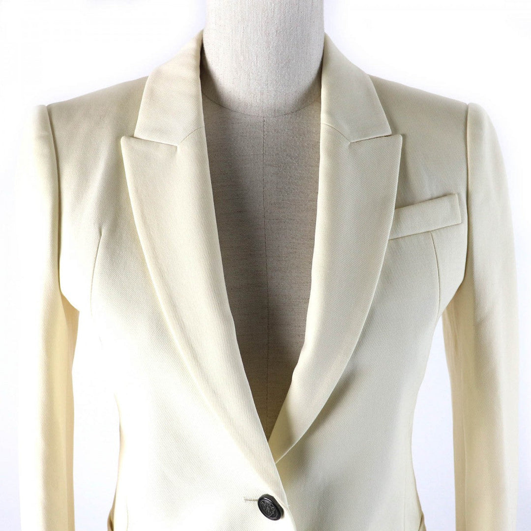 GUCCI tailored jacket 386910 wool Ivory 38