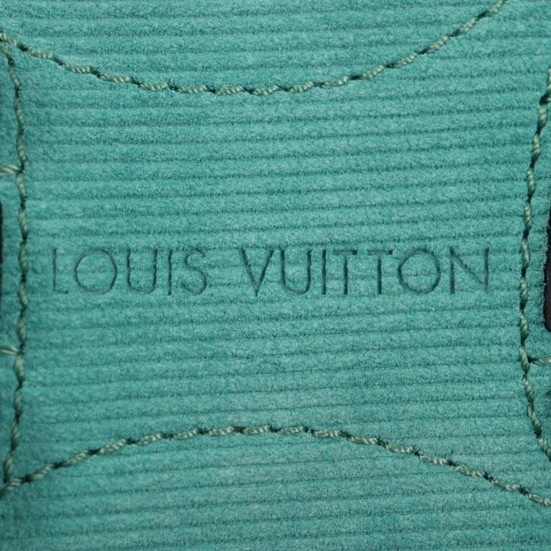 LOUIS VUITTON Flat shoes Main: Suede leather green Monte Carlo Line mens 9.5 Used Authentic