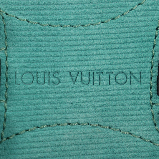 LOUIS VUITTON Flat shoes Main: Suede leather green Monte Carlo Line mens 9.5 Used Authentic