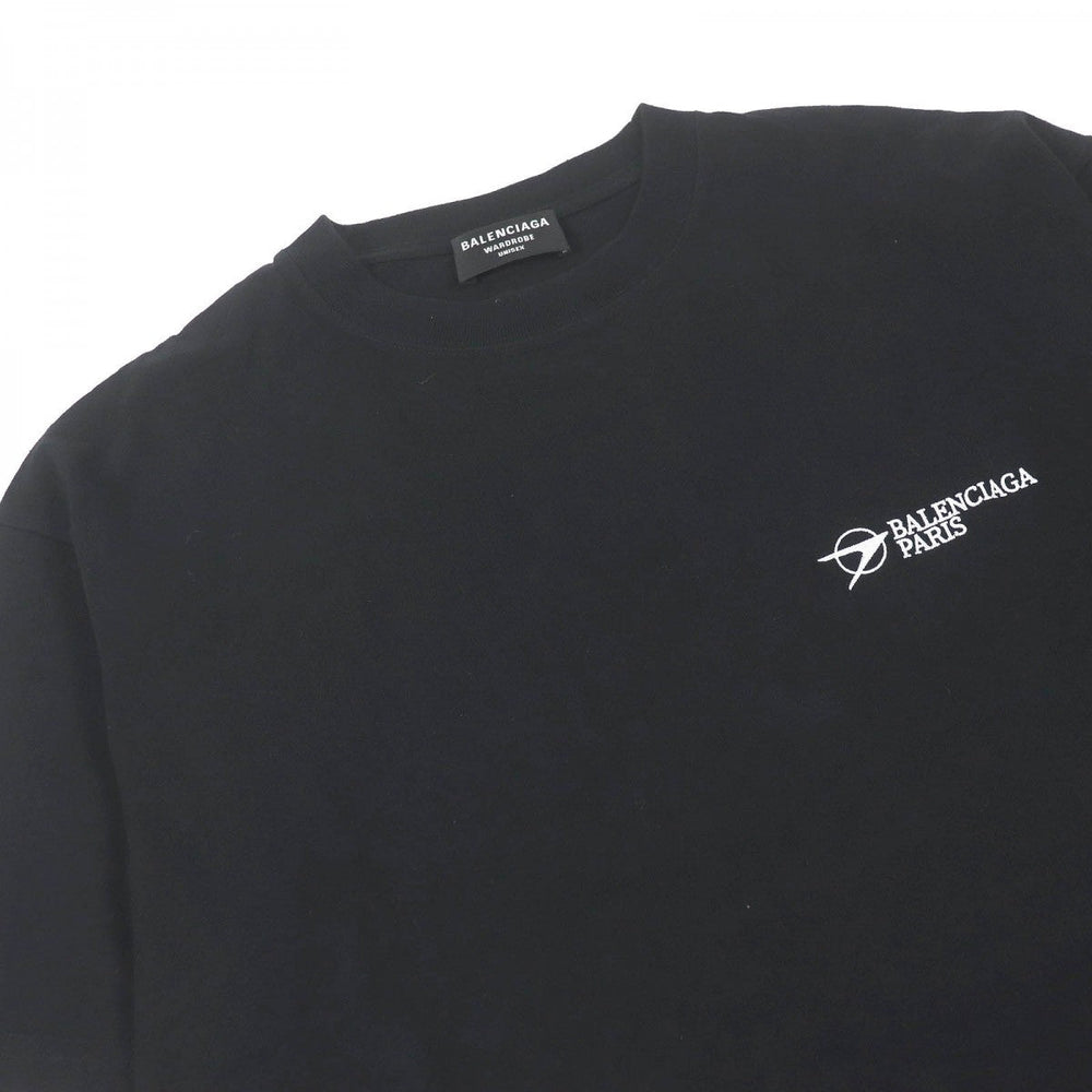 BALENCIAGA Short sleeve T-shirt 612966 cotton black mens XS Used Authentic