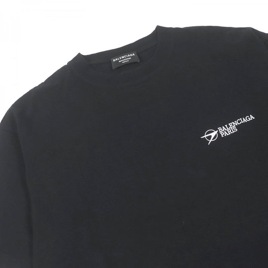 BALENCIAGA Short sleeve T-shirt 612966 cotton black mens XS Used Authentic