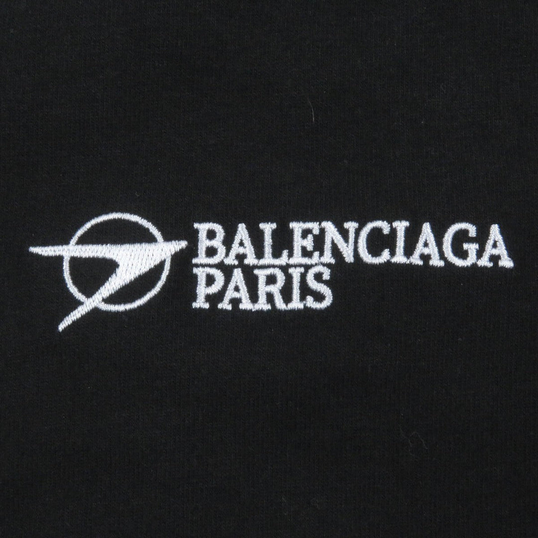 BALENCIAGA Short sleeve T-shirt 612966 cotton black mens XS Used Authentic