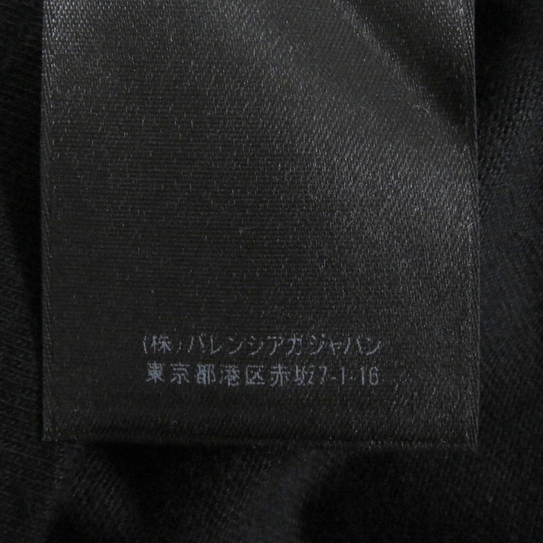 BALENCIAGA Short sleeve T-shirt 612966 cotton black mens XS Used Authentic