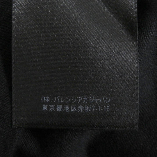 BALENCIAGA Short sleeve T-shirt 612966 cotton black mens XS Used Authentic