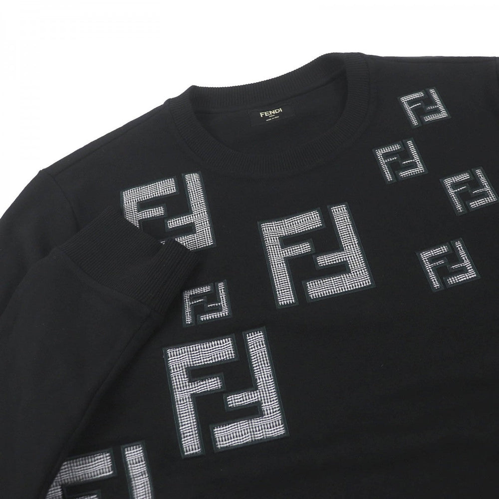 FENDI sweat FY0178 Main: 100% cotton, Part: 97% cotton, Part: 3% polyurethane, Part: 100% cotton, Part: 100% polyester black mens S Used Authentic