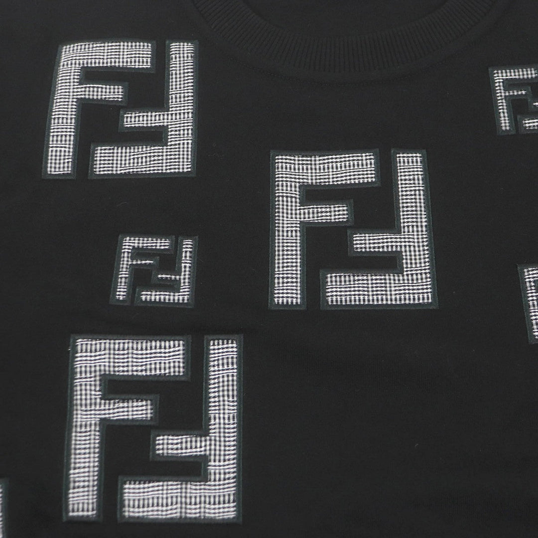 FENDI sweat FY0178 Main: 100% cotton, Part: 97% cotton, Part: 3% polyurethane, Part: 100% cotton, Part: 100% polyester black mens S Used Authentic