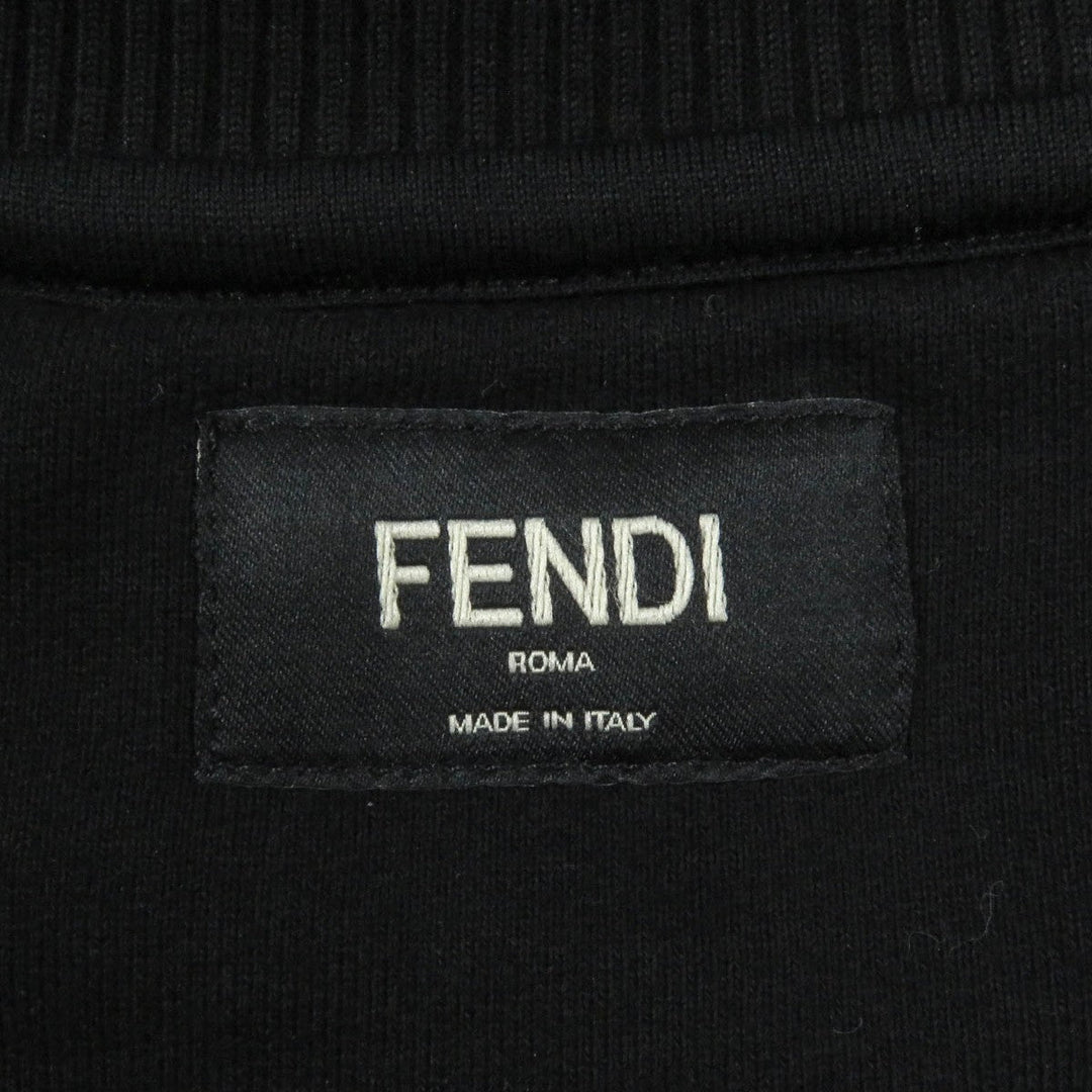 FENDI sweat FY0178 Main: 100% cotton, Part: 97% cotton, Part: 3% polyurethane, Part: 100% cotton, Part: 100% polyester black mens S Used Authentic