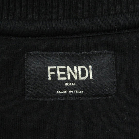FENDI sweat FY0178 Main: 100% cotton, Part: 97% cotton, Part: 3% polyurethane, Part: 100% cotton, Part: 100% polyester black mens S Used Authentic