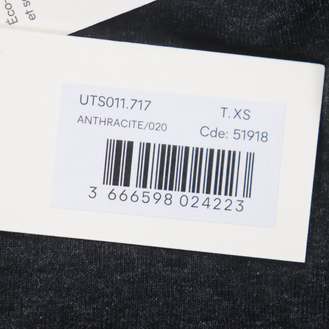 AMI Paris Short sleeve T-shirt UTS011.717 cotton Dark gray mens XS Used Authentic