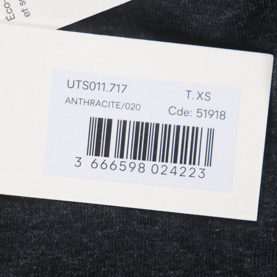 AMI Paris Short sleeve T-shirt UTS011.717 cotton Dark gray mens XS Used Authentic