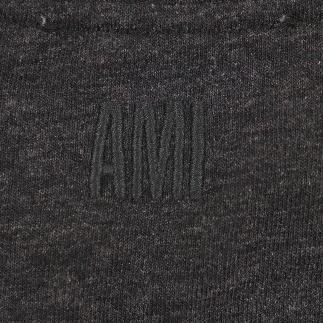 AMI Paris Short sleeve T-shirt UTS011.717 cotton Dark gray mens XS Used Authentic