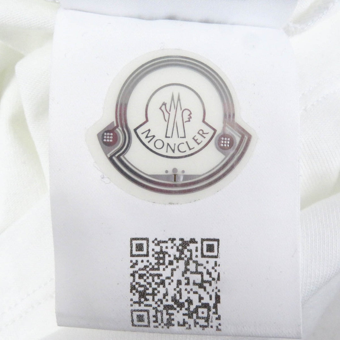 MONCLER Short sleeve T-shirt Main: 100% cotton white MAGLIA GIROCOLLO mens M Used Authentic