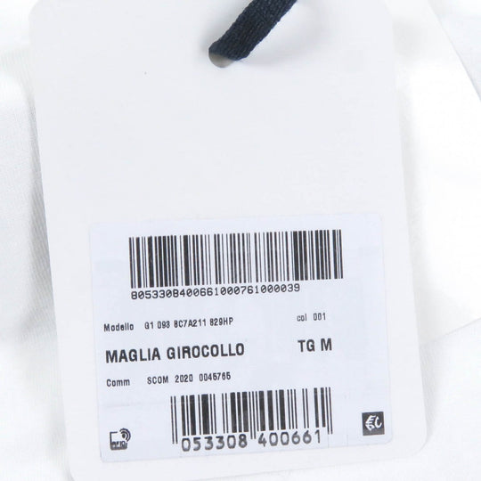 MONCLER Short sleeve T-shirt Main: 100% cotton white MAGLIA GIROCOLLO mens M Used Authentic