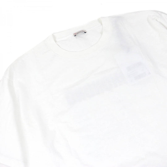 MONCLER Short sleeve T-shirt Main: 100% cotton white MAGLIA GIROCOLLO mens M Used Authentic