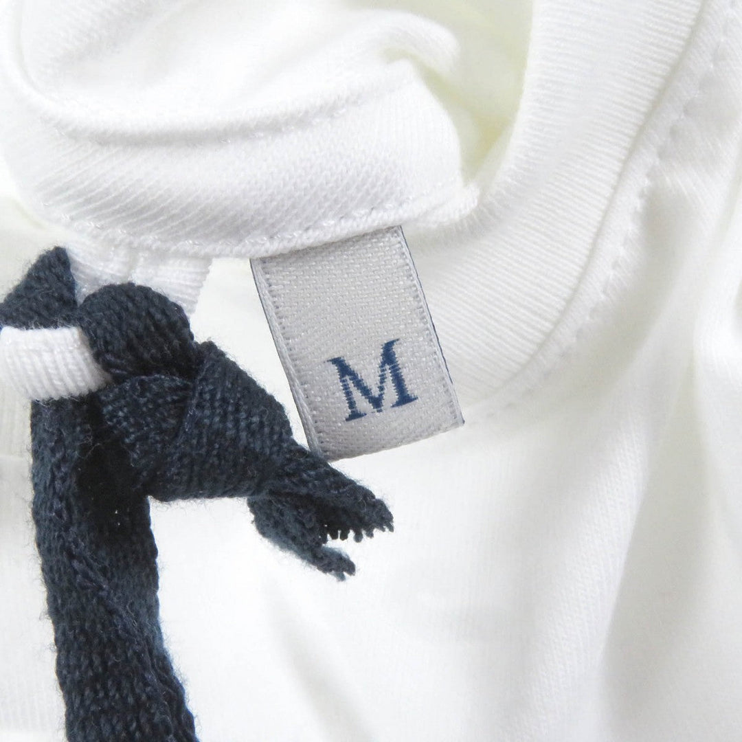 MONCLER Short sleeve T-shirt Main: 100% cotton white MAGLIA GIROCOLLO mens M Used Authentic
