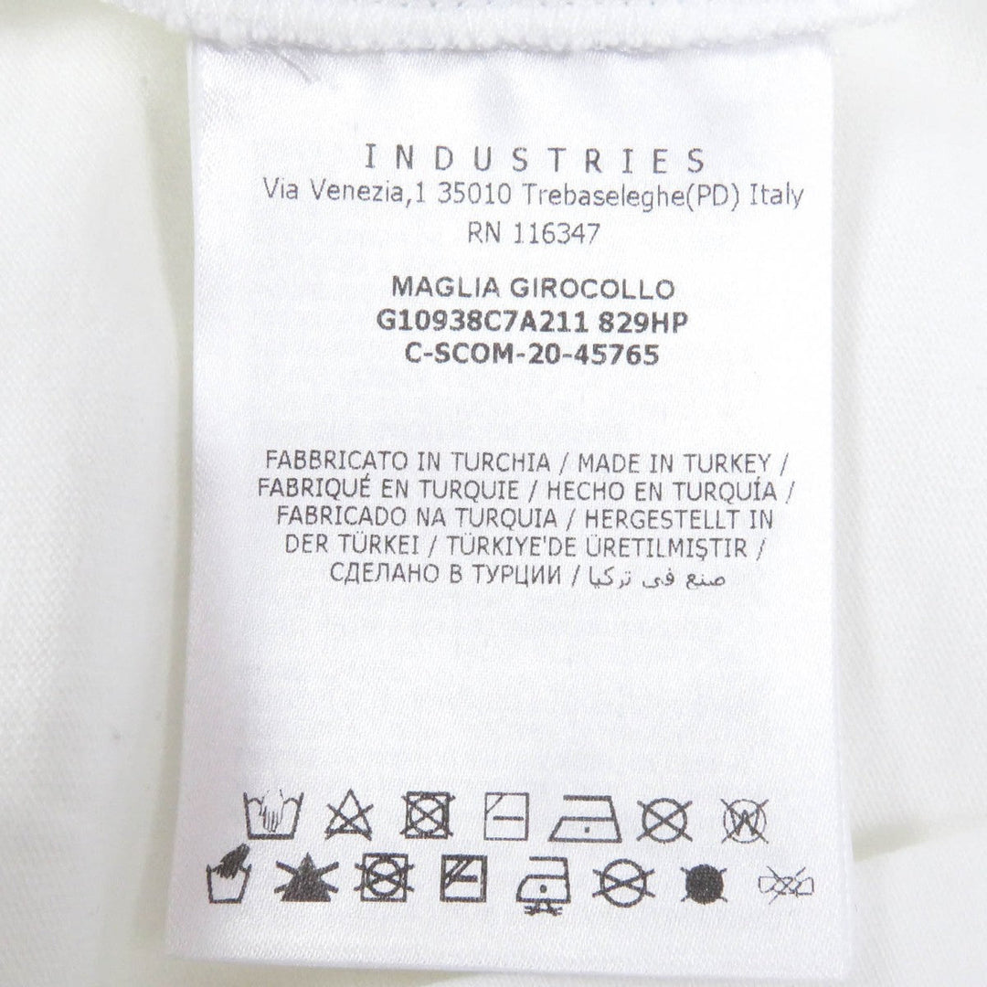 MONCLER Short sleeve T-shirt Main: 100% cotton white MAGLIA GIROCOLLO mens M Used Authentic