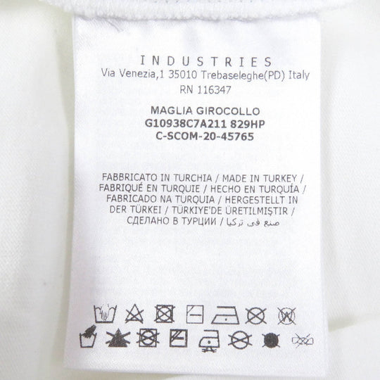 MONCLER Short sleeve T-shirt Main: 100% cotton white MAGLIA GIROCOLLO mens M Used Authentic
