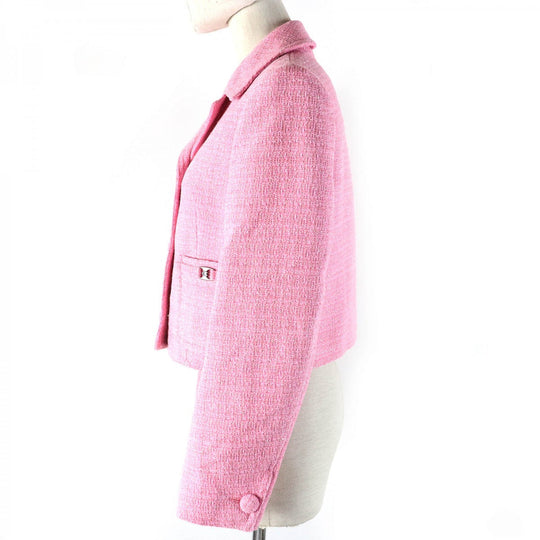 COACH Jacket CN469 Main: 53% polyester, Main: 47% acrylic, Lining: 100% polyester pink Heritage C Women S Used Authentic