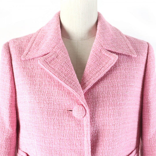 COACH Jacket CN469 Main: 53% polyester, Main: 47% acrylic, Lining: 100% polyester pink Heritage C Women S Used Authentic