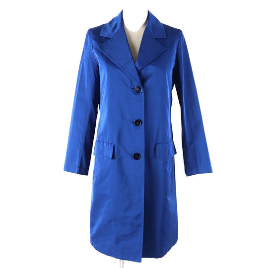 JIL SANDER coat JSPH120505 Main: 70% polyester, Main: 30% silk blue Women 32 Used Authentic