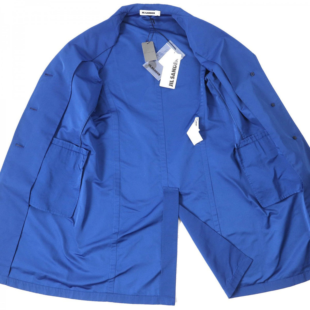 JIL SANDER coat JSPH120505 Main: 70% polyester, Main: 30% silk blue Women 32 Used Authentic