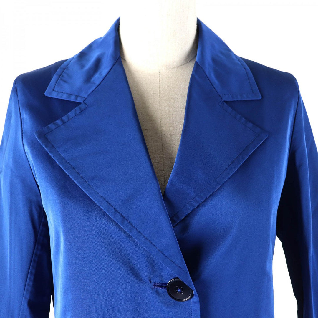 JIL SANDER coat JSPH120505 Main: 70% polyester, Main: 30% silk blue Women 32 Used Authentic