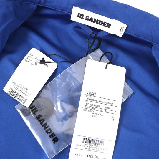 JIL SANDER coat JSPH120505 Main: 70% polyester, Main: 30% silk blue Women 32 Used Authentic