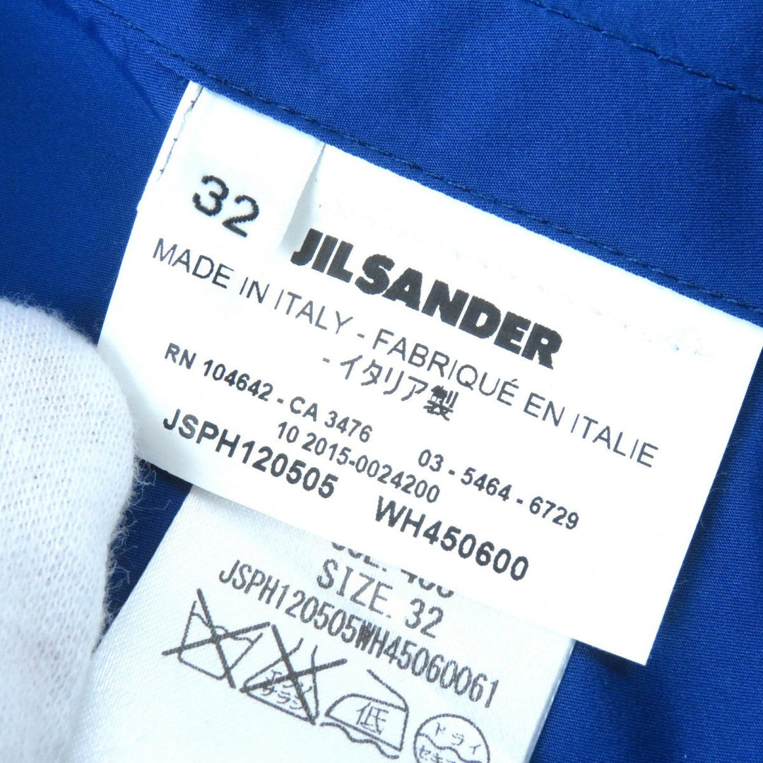 JIL SANDER coat JSPH120505 Main: 70% polyester, Main: 30% silk blue Women 32 Used Authentic