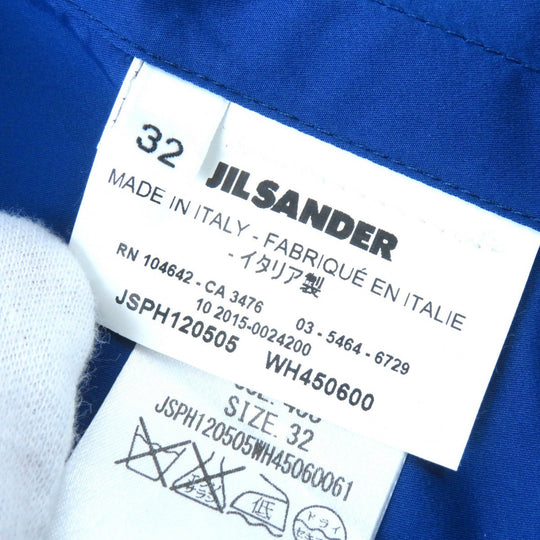 JIL SANDER coat JSPH120505 Main: 70% polyester, Main: 30% silk blue Women 32 Used Authentic