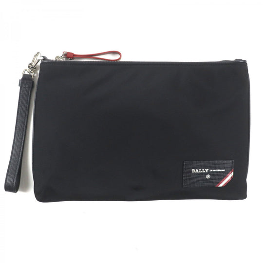 BALLY Clutch bag Nylon black FOSCO mens Used Authentic