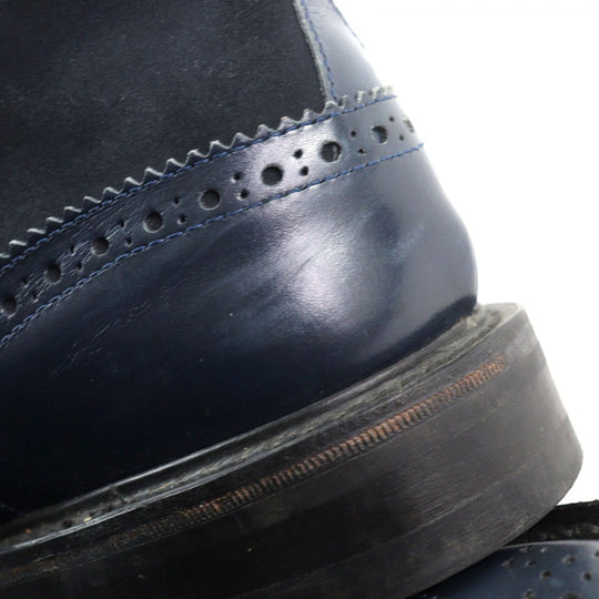 Tricker's boots M2508 leather Navy MALTON 8.5