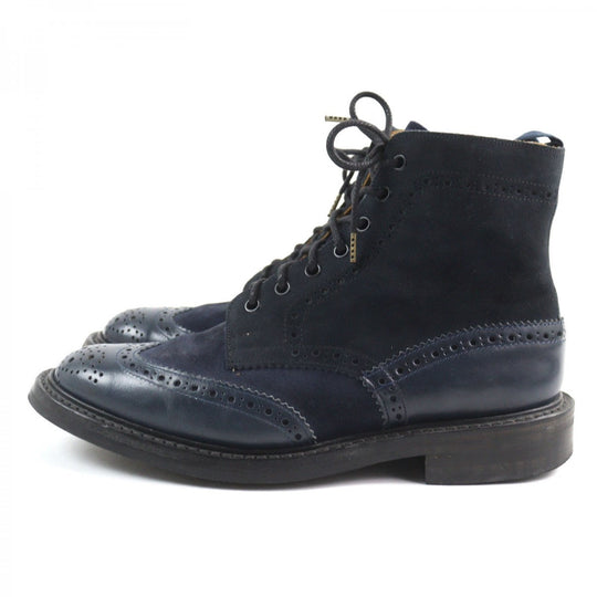 Tricker's boots M2508 leather Navy MALTON 8.5