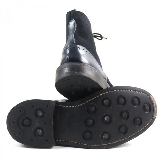 Tricker's boots M2508 leather Navy MALTON 8.5