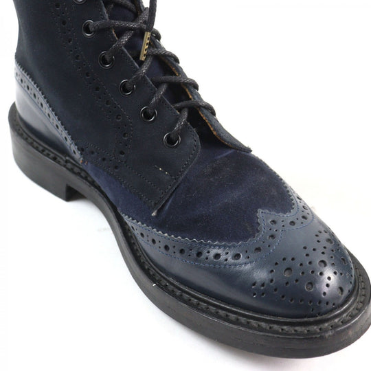 Tricker's boots M2508 leather Navy MALTON 8.5