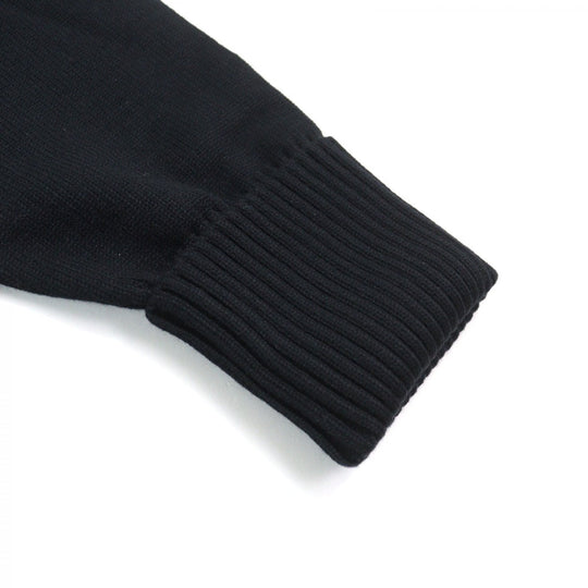 AMI Paris cardigan E21HJ128 virgin wool Black red mens(Unisex) L Used Authentic