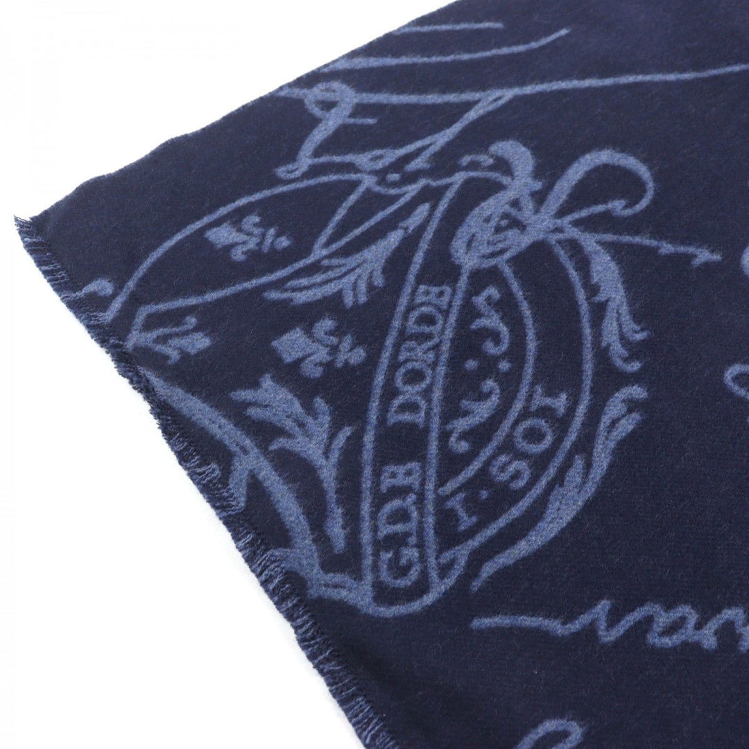 Berluti Scarf Main: 100% wool Navy blue mens Used Authentic