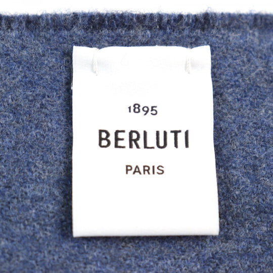 Berluti Scarf Main: 100% wool Navy blue mens Used Authentic