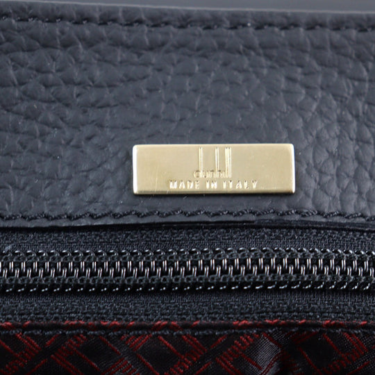 Dunhill Briefcase shrink leather black CONNAUGHT