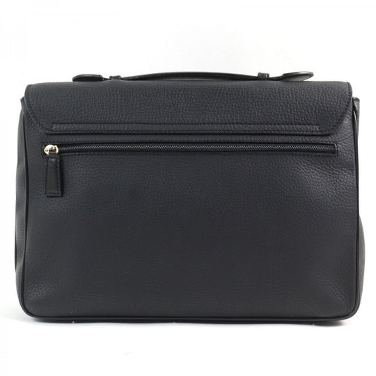 Dunhill Briefcase shrink leather black CONNAUGHT