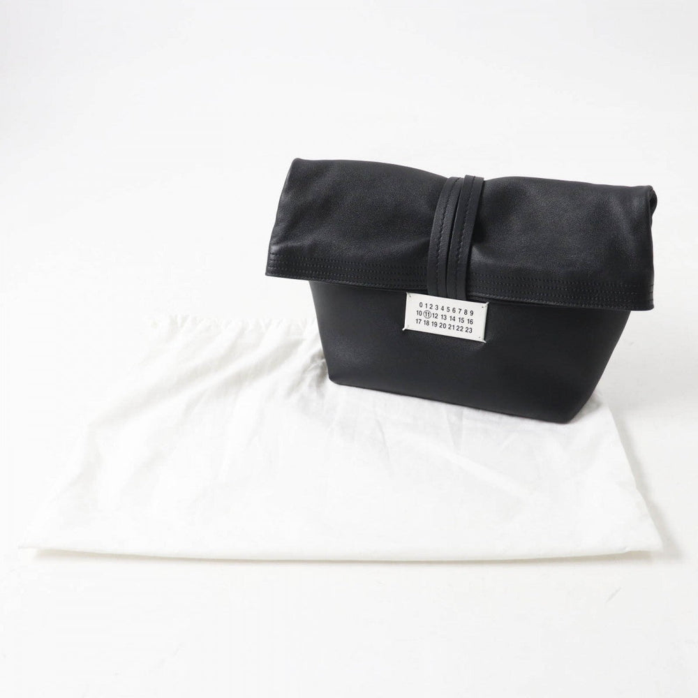 Maison Margiela Clutch bag SB2WD0082 Main: Leather black Paper mens(Unisex) Used Authentic