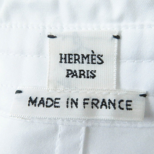HERMES Long sleeve shirt 4H0638DV cotton white 36