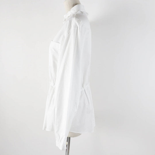 HERMES Long sleeve shirt 4H0638DV cotton white 36