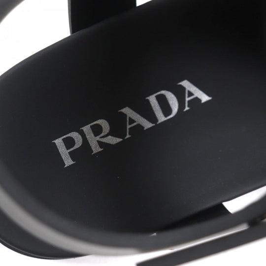 PRADA Sandals 2X3118 Main: Rubber black mens 6 Used Authentic