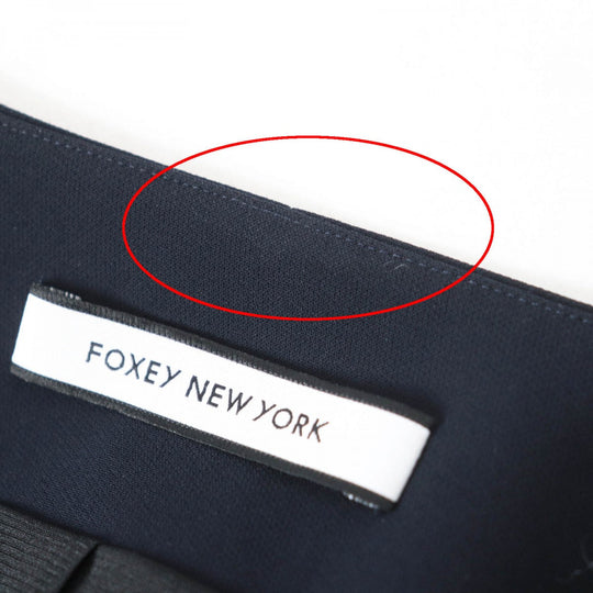 FOXEY NEW YORK No color jacket 42669 Outer: 90% polyester, Outer: 10% polyurethane, Lining: 100% polyester Dark navy LEVETE JACKET Women 40 Used Authentic