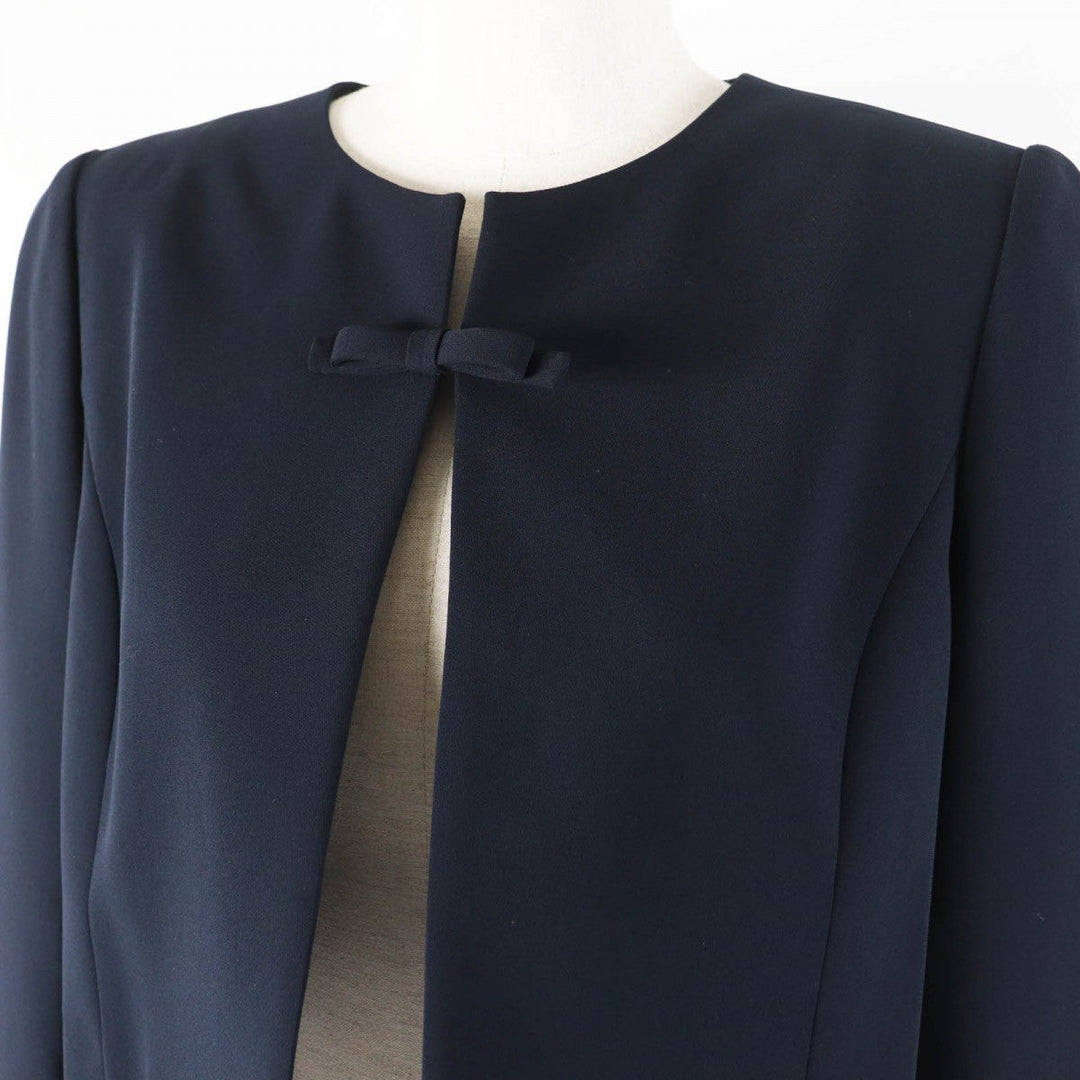 FOXEY NEW YORK No color jacket 42669 Outer: 90% polyester, Outer: 10% polyurethane, Lining: 100% polyester Dark navy LEVETE JACKET Women 40 Used Authentic