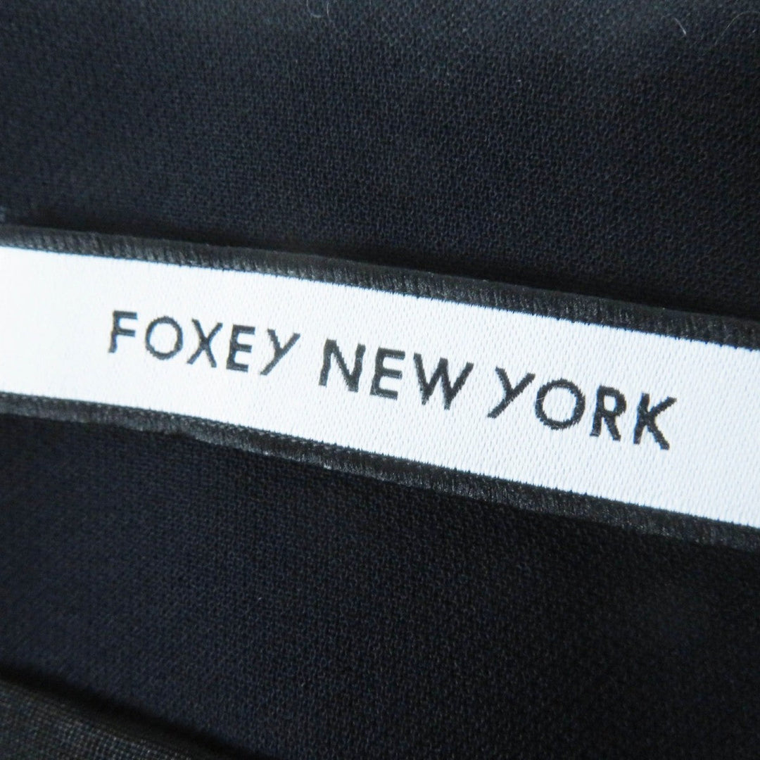FOXEY NEW YORK No color jacket 42669 Outer: 90% polyester, Outer: 10% polyurethane, Lining: 100% polyester Dark navy LEVETE JACKET Women 40 Used Authentic